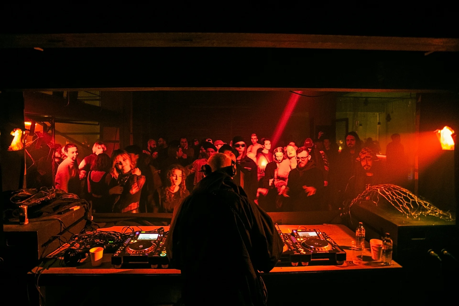 DJ playing at an underground club in Tbilisi